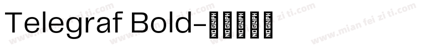 Telegraf Bold字体转换